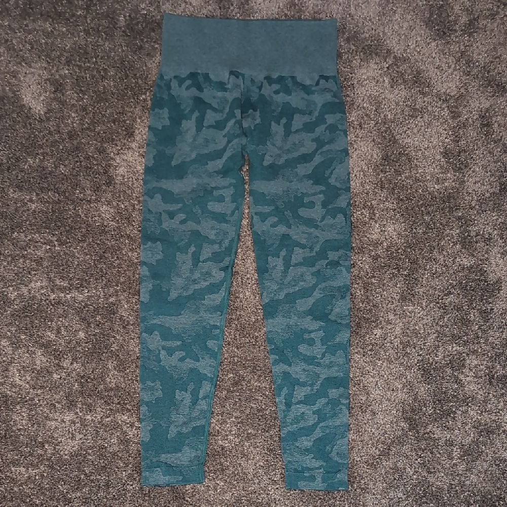 Teal NVGTN Camouflage Leggings